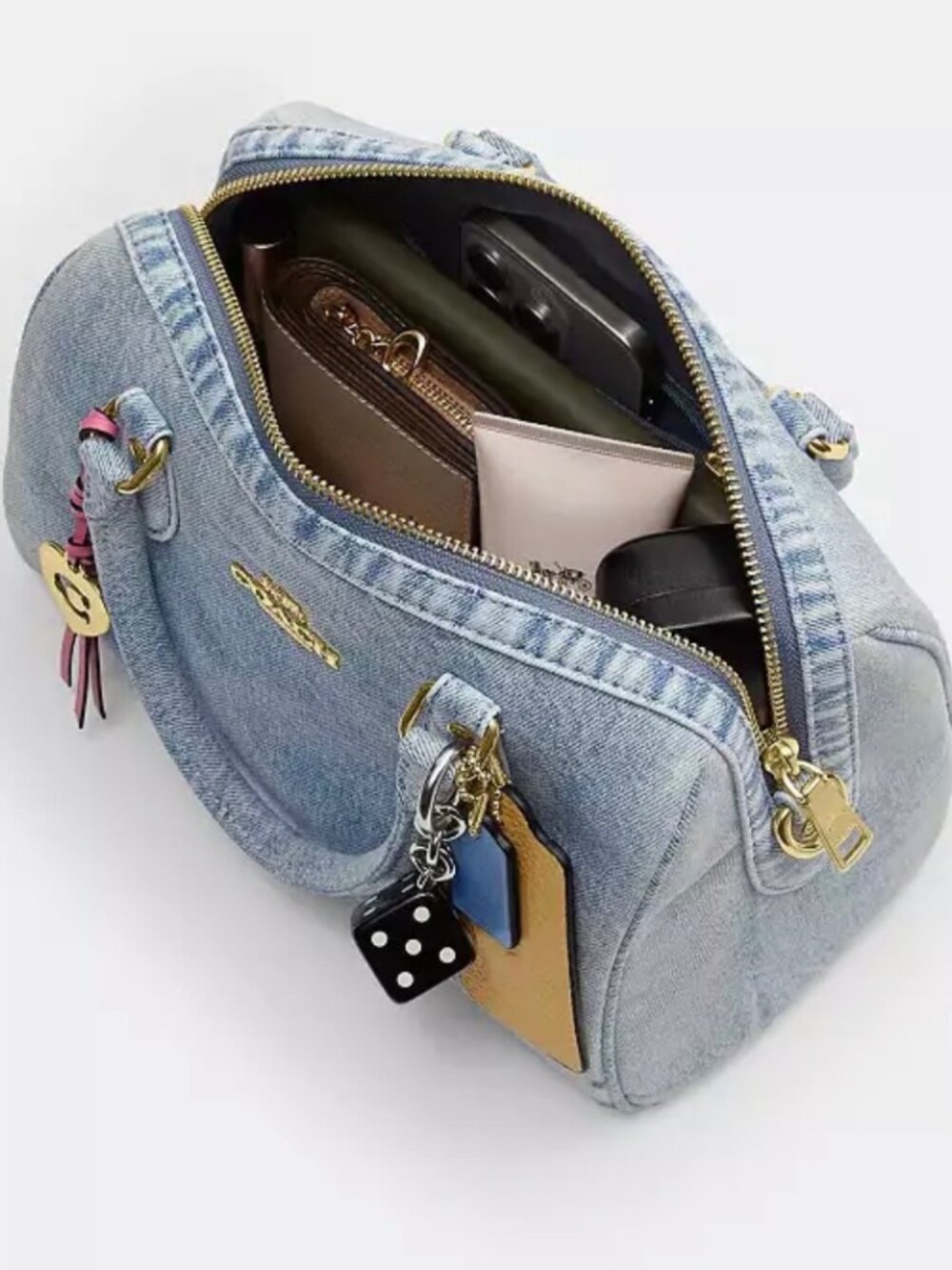 COACH DENIM ROWAN - medium bag/purse - Picture 4 of 4